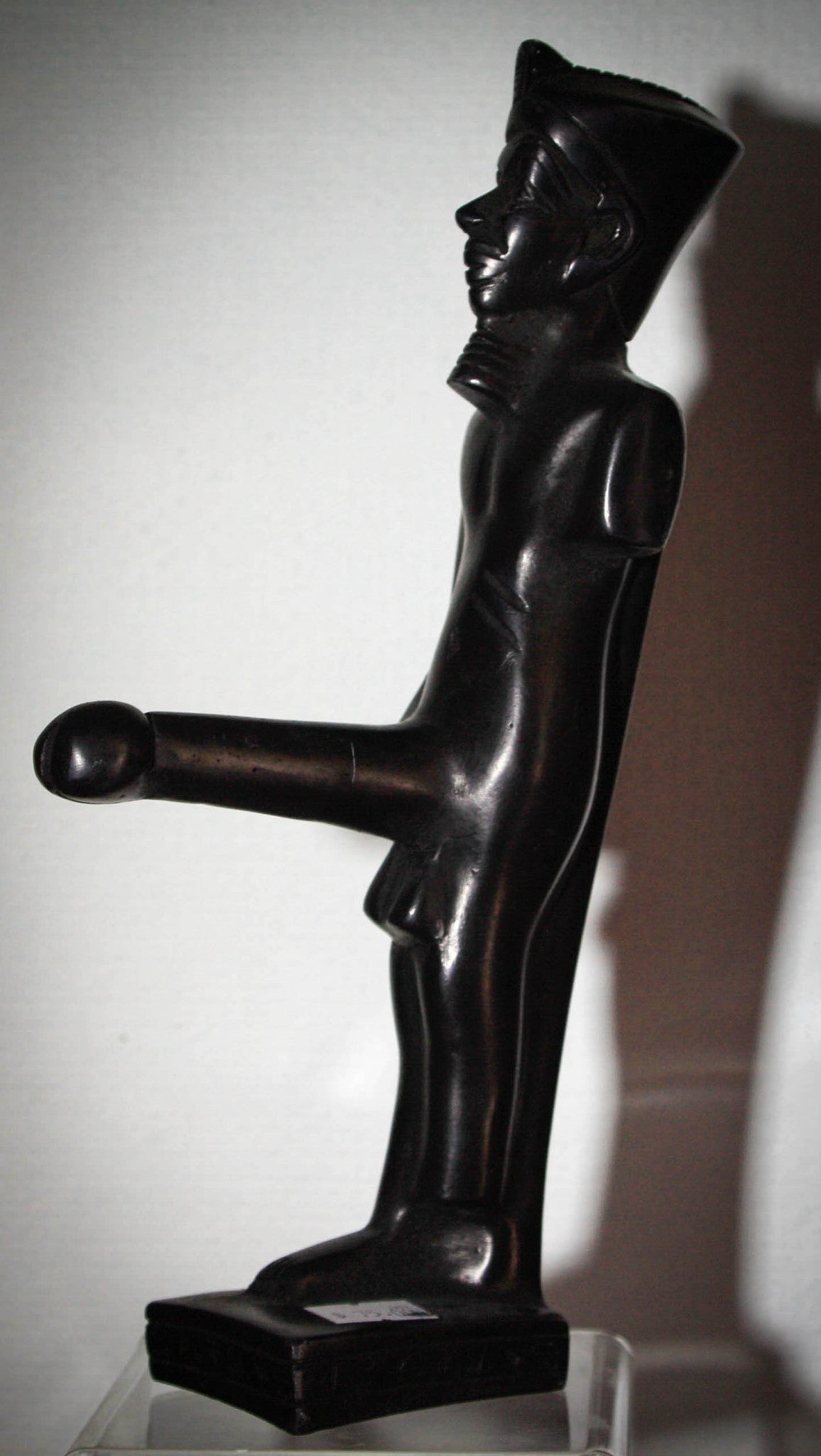 min god of fertility 10 cm tall black or beige hand made in egypt medium